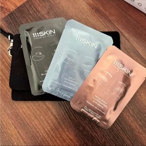 111SKIN The Jetsetter Eye Mask Set - Black, Blue, Rose Gold - BRAND NEW